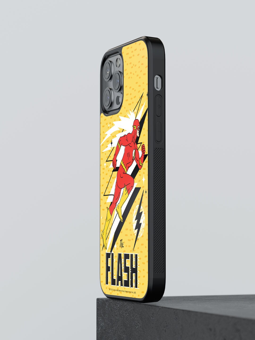 

macmerise The Flash Comic Printed iPhone 12 Pro Max Phone Bumper Case, Yellow