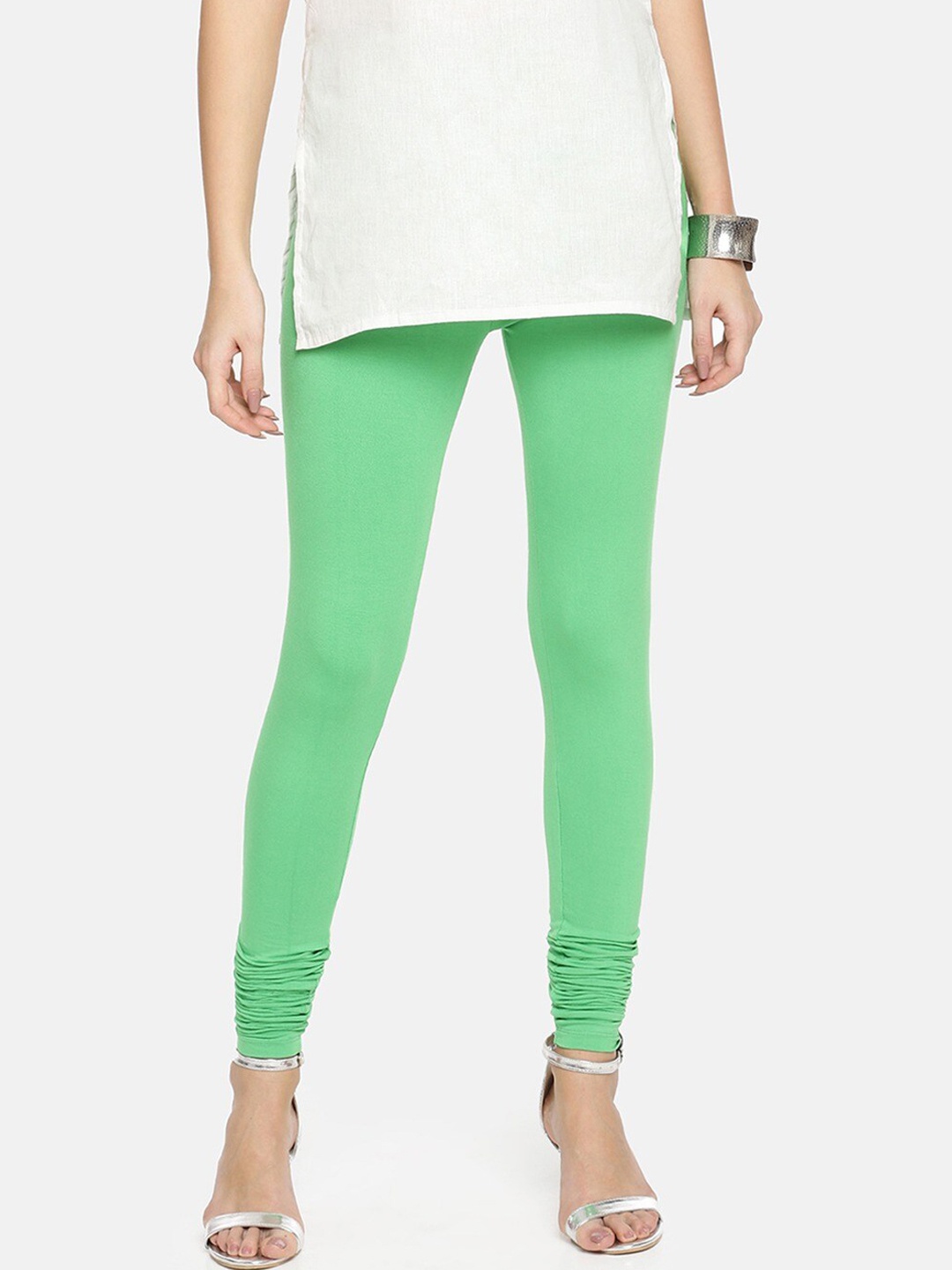 

TWIN BIRDS Churidar Length Leggings, Green