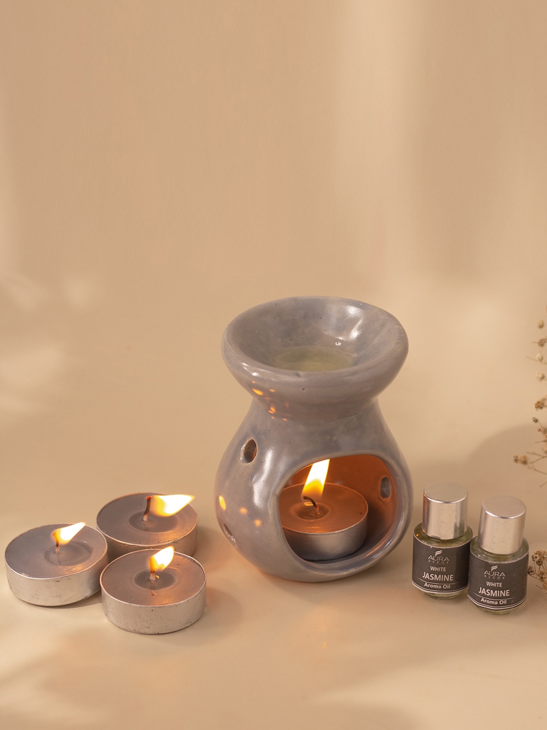 

AuraDecor Grey Jasmine Fragrane Aroma Oil Diffuser Gift Set