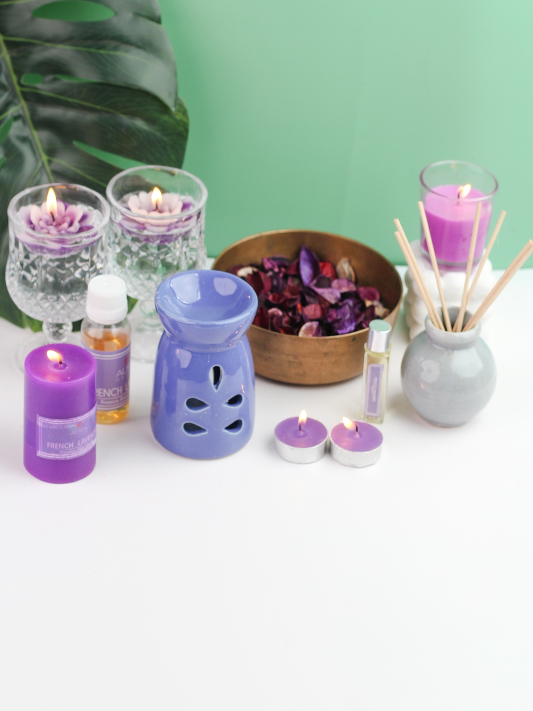 

AuraDecor Purple Lavender Fragrance Aroma Oil Diffuser Gift Set