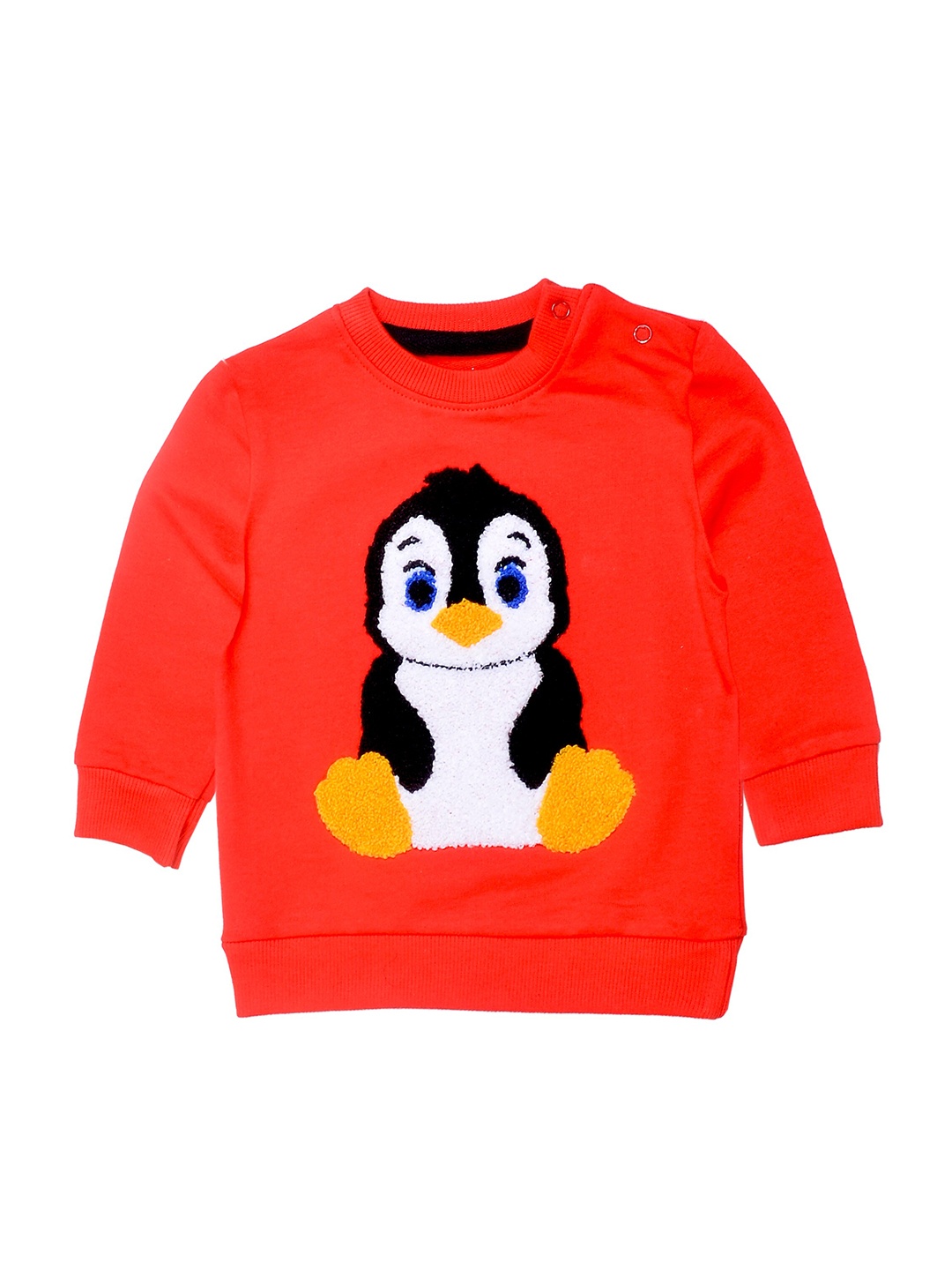 

BAESD Infant Boys Graphic Embroidered Long Sleeves Pure Cotton T-shirt, Red
