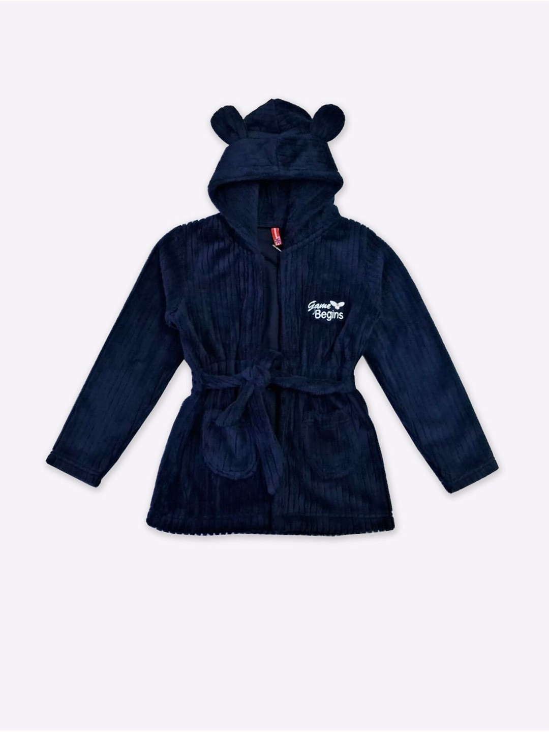 

GAME BEGINS Girls Hooded Sweatshirt, Navy blue