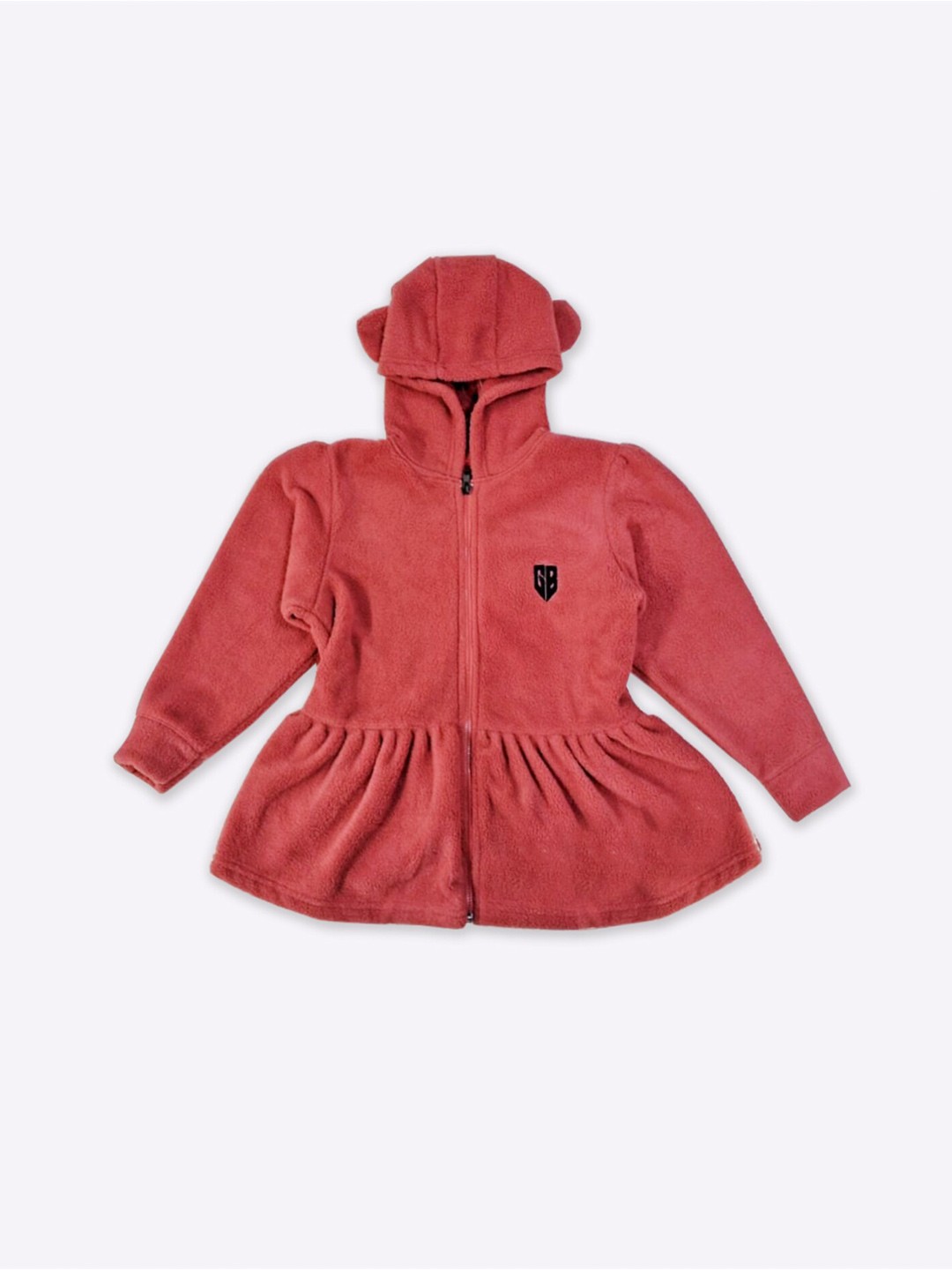 

GAME BEGINS Girls Hooded Longline Sweatshirt, Red