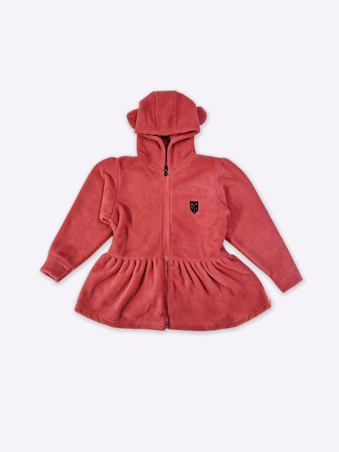 

GAME BEGINS Girls Hooded Longline Sweatshirt, Rust