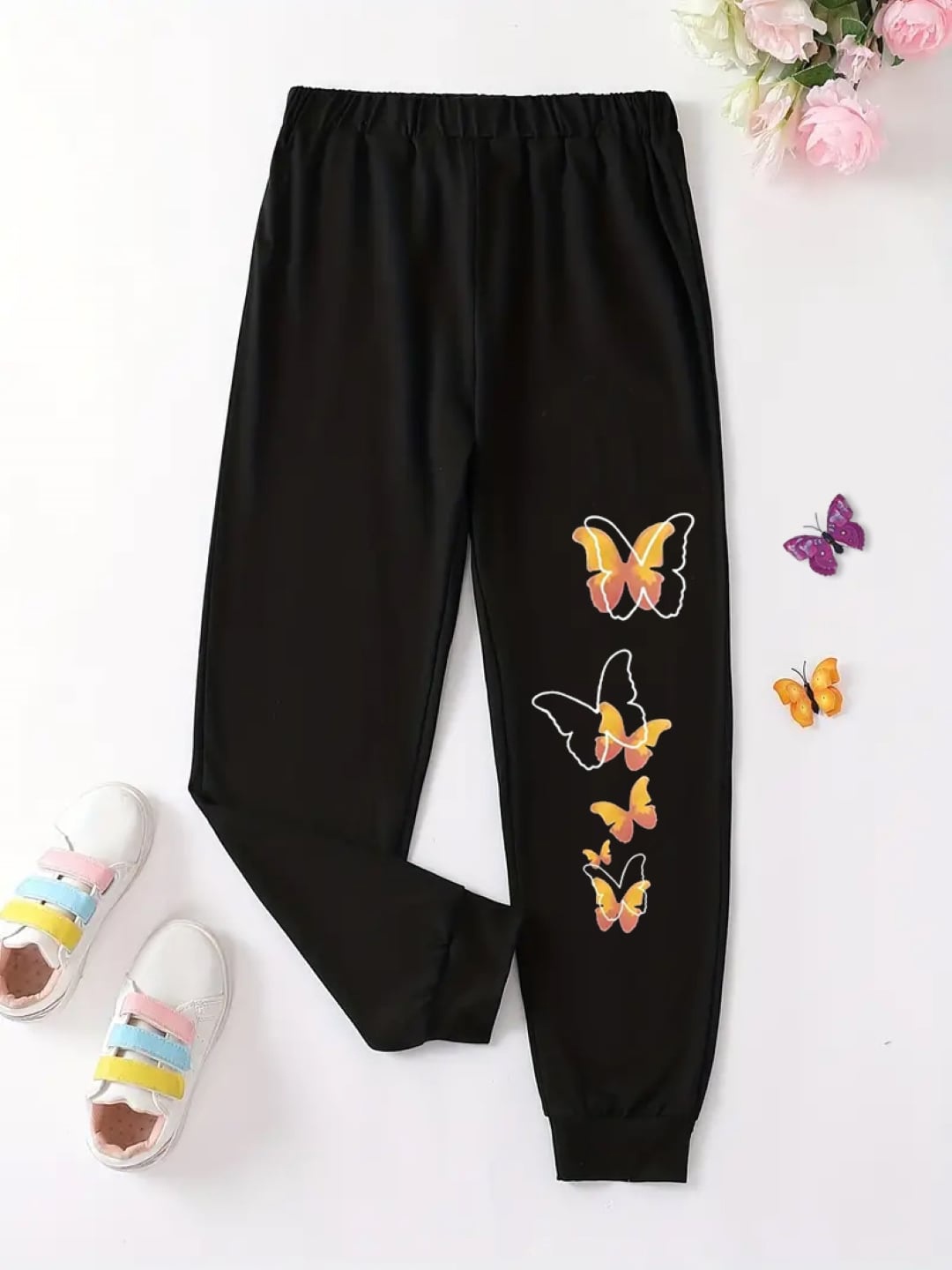 

StyleCast Girls Black Conversational Printed Original Jogger