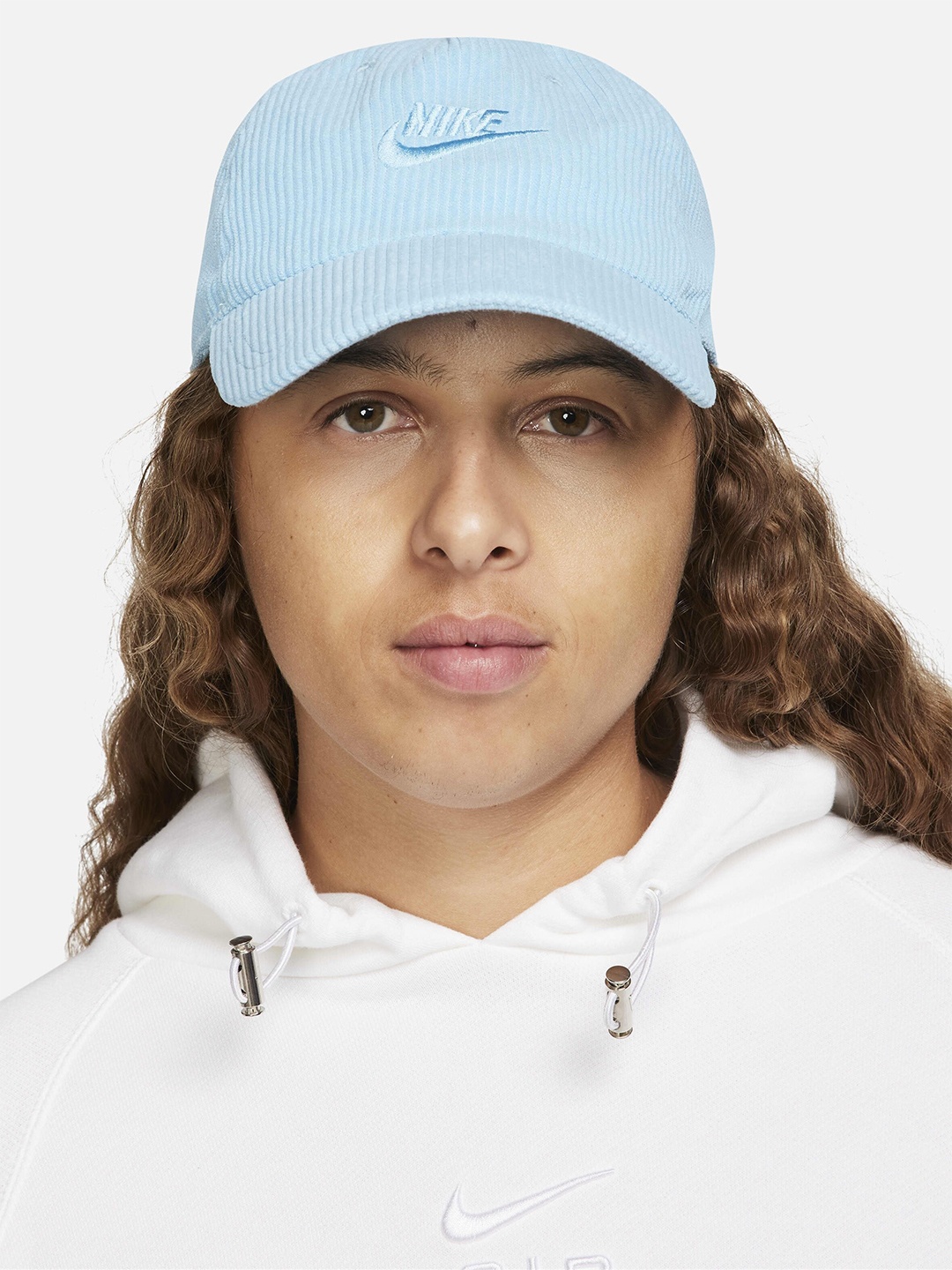 Nike Corduroy Cotton Baseball Caps, Blue