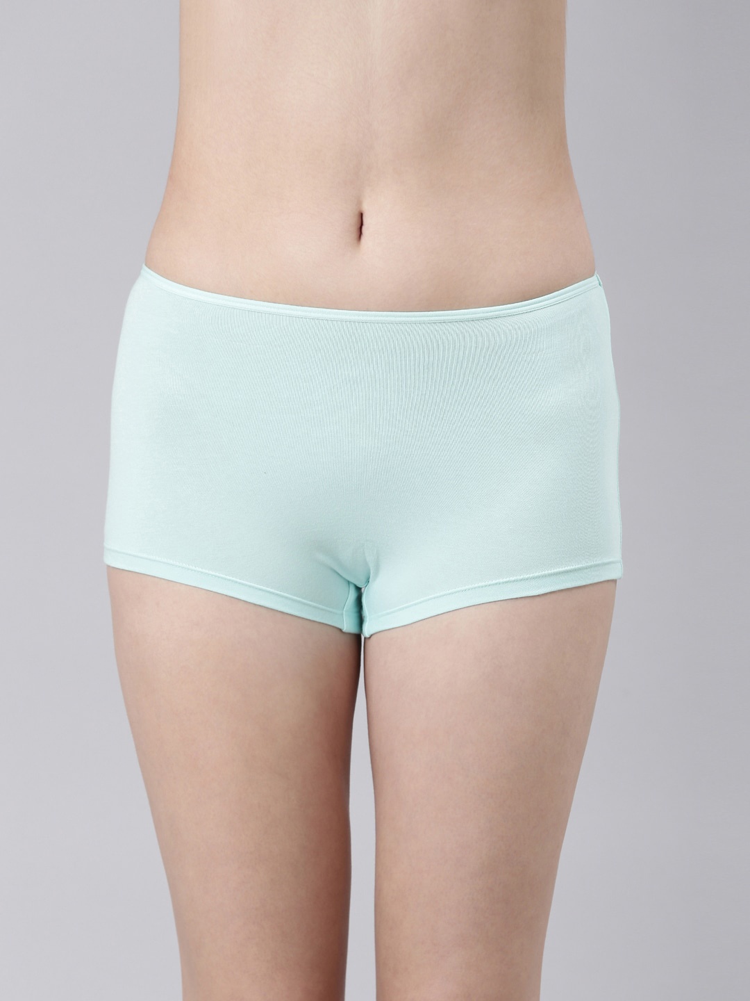 

FASO Mid Rise Breathable Stretchable Boy Shorts Briefs, Blue