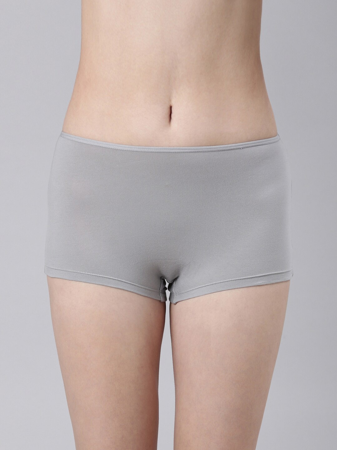 

FASO Mid Rise Boy Shorts, Grey