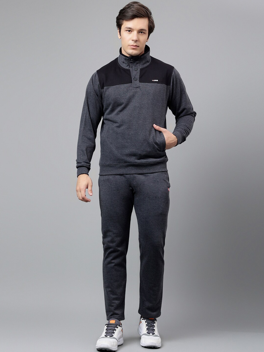 

FCK GOLD Colourblocked Relax Sports Tracksuit, Grey