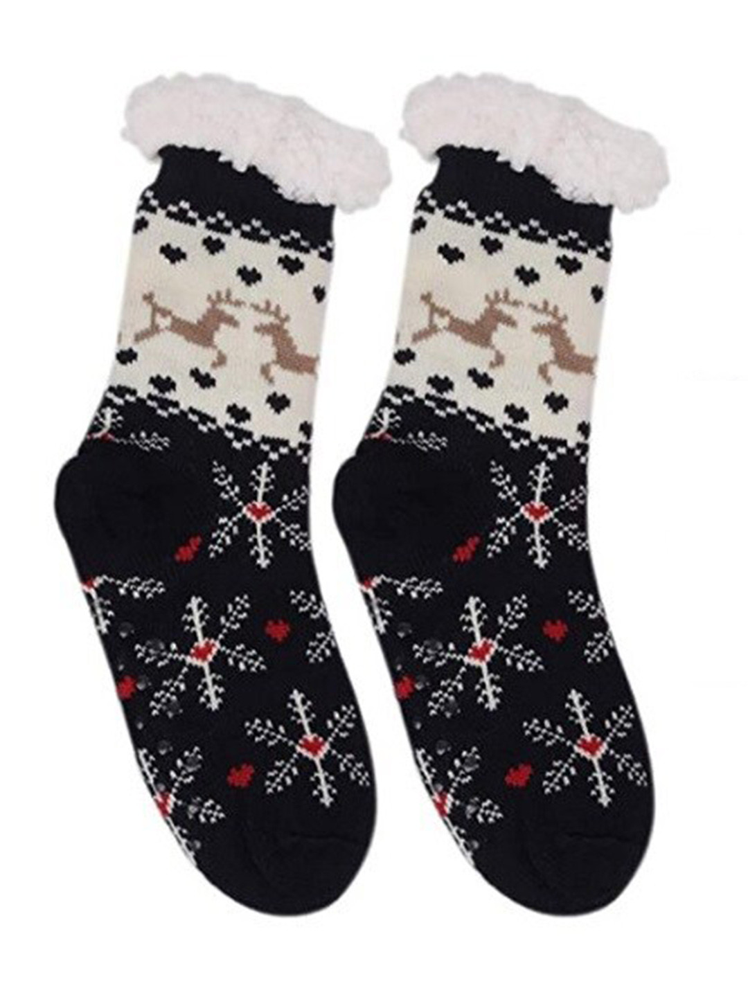 

Alexvyan Women Patterned Calf-Length Socks, Blue