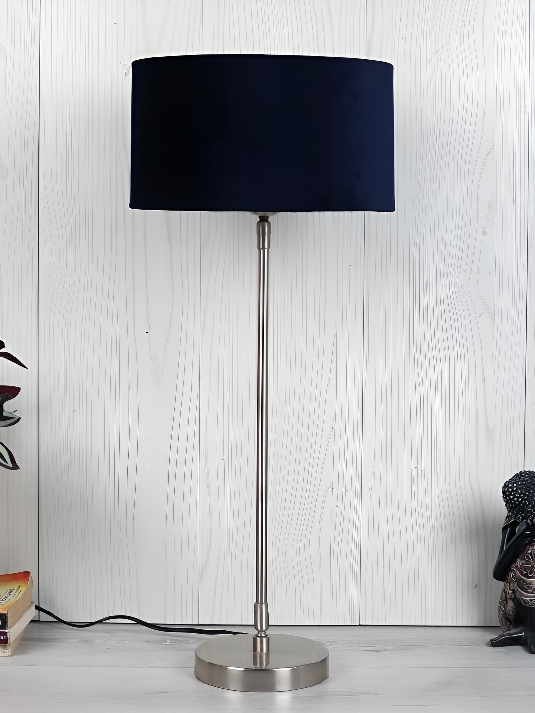 

Decor de Maison Large Blue Cylinder Shaped Aluminium Table Lamps