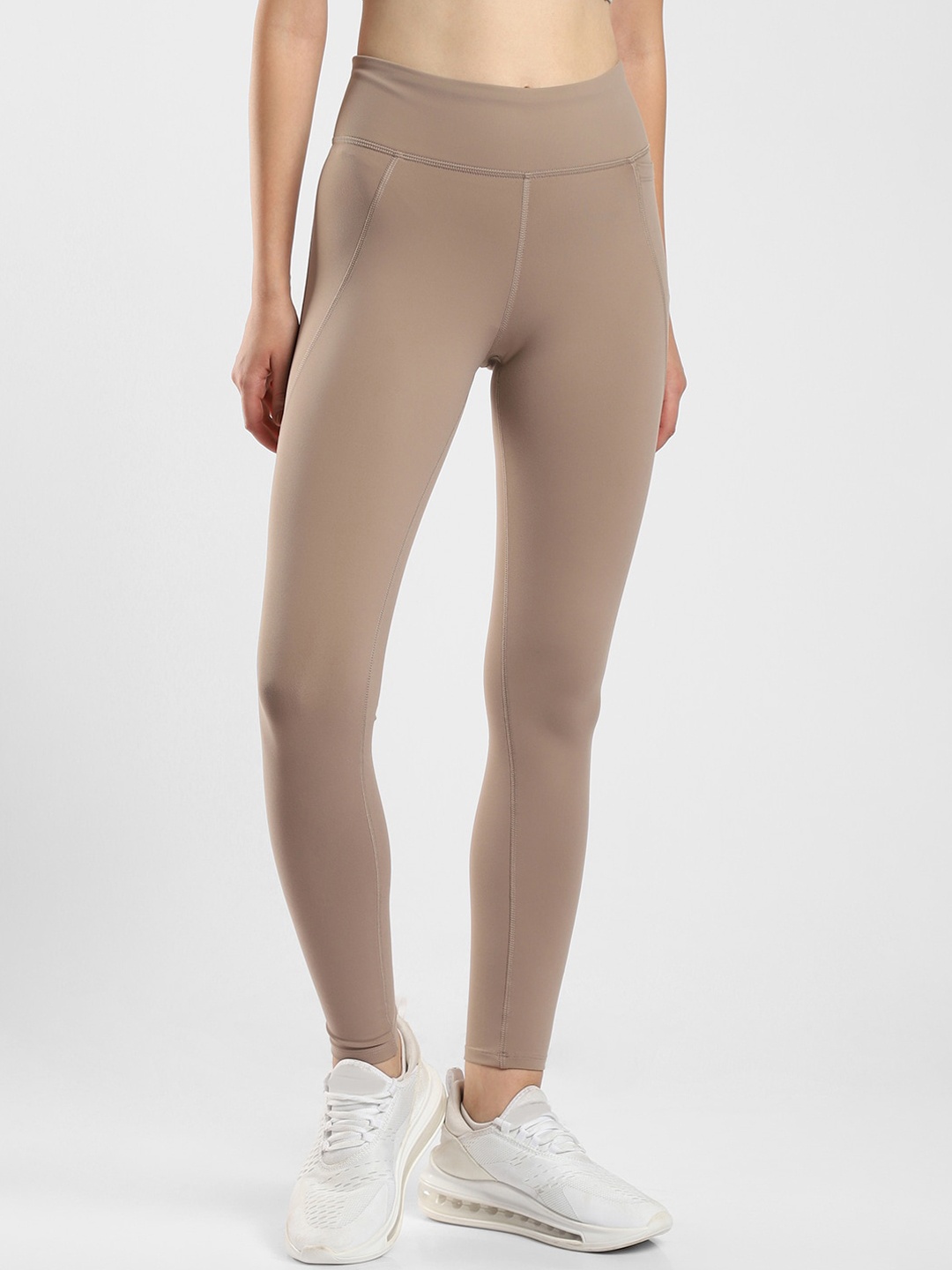 

Reebok Women Lux Ankle-Length Gym Tights, Brown