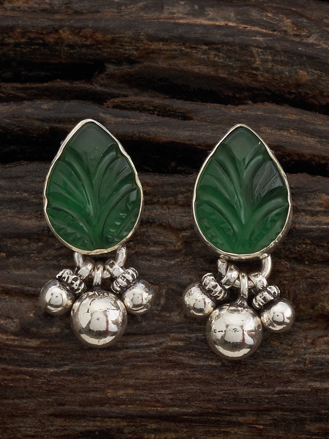 

Kushal's Fashion Jewellery Rhodium-Plated 92.5 Pure Silver Classic Stud Earrings