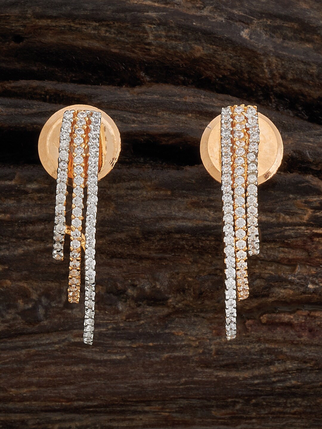 

Kushal's Fashion Jewellery Rhodium-Plated Classic Drop Earrings, White