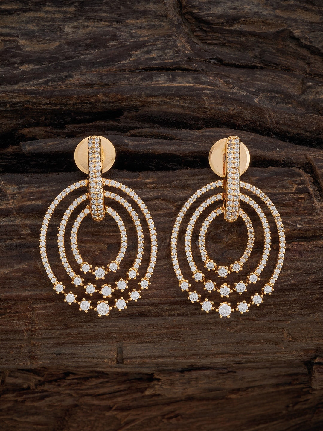 

Kushal's Fashion Jewellery Gold-Plated Classic Drop Earrings