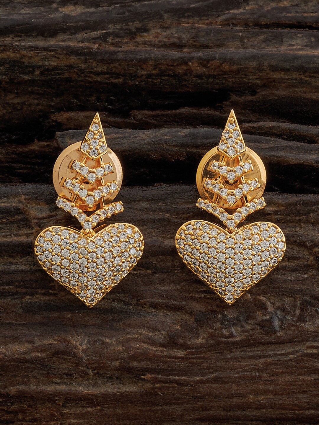 

Kushal's Fashion Jewellery Gold-Plated Classic Drop Earrings