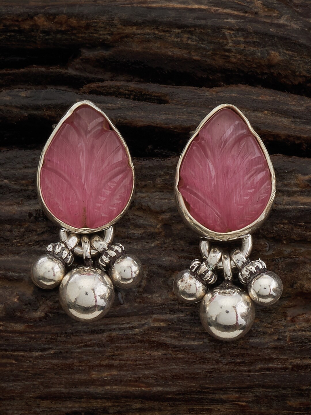 

Kushal's Fashion Jewellery 92.5 Pure Silver Rhodium-Plated Classic Drop Earrings