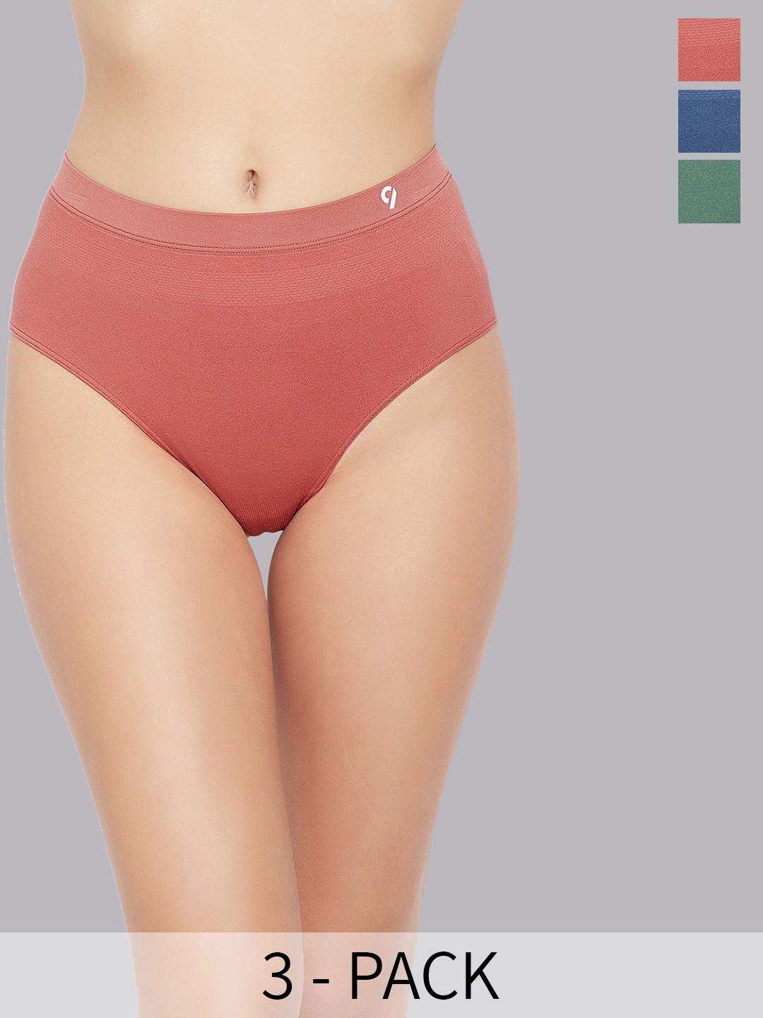 

C9 AIRWEAR Pack Of 3 Seamless 4-Way Stretch Hipster Briefs MV1174_Pack6, Blue