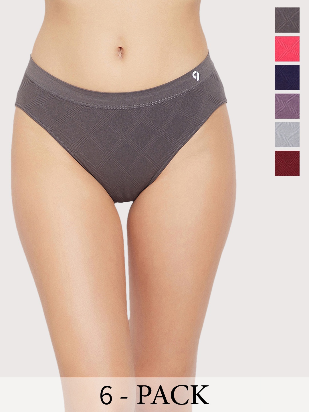 

C9 AIRWEAR Pack of 6 Seamless Bikini Briefs, Grey