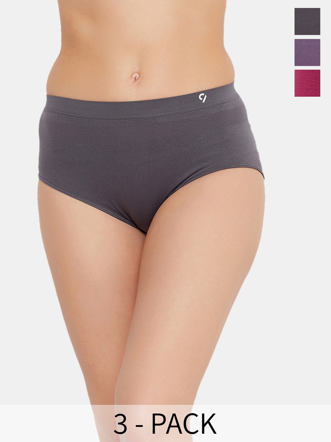 

C9 AIRWEAR Pack Of 3 High-Rise Seamless Bikini Briefs, Purple