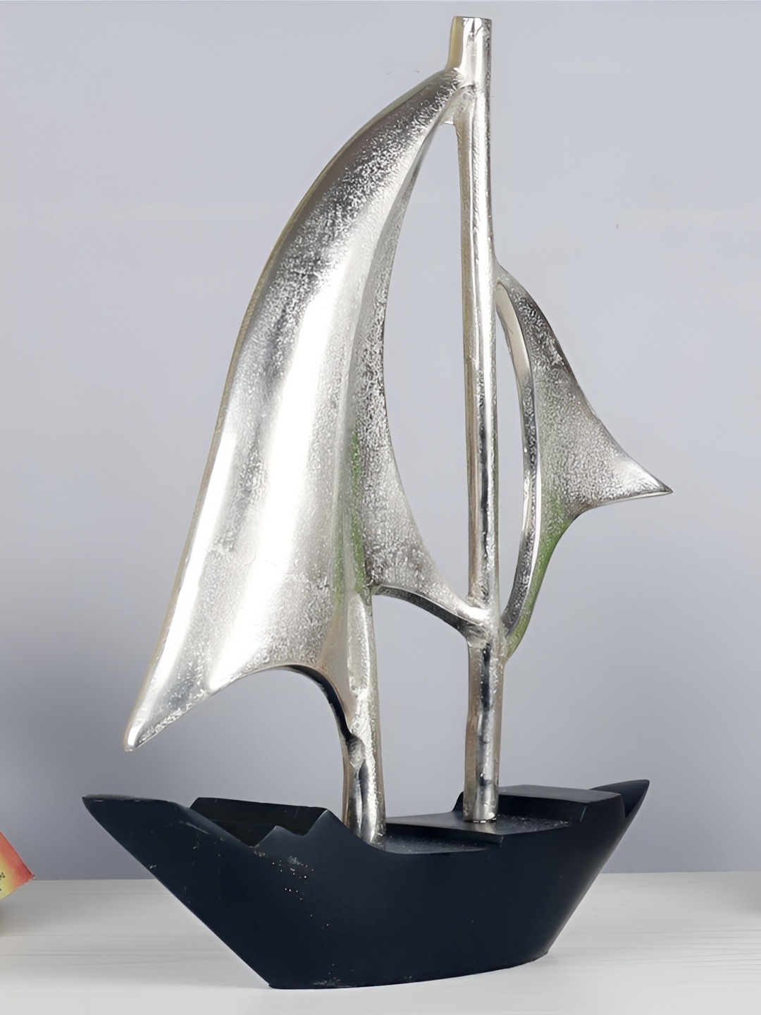 

Decor de Maison Black & Silver Toned Dream Boat Table Accent Showpiece