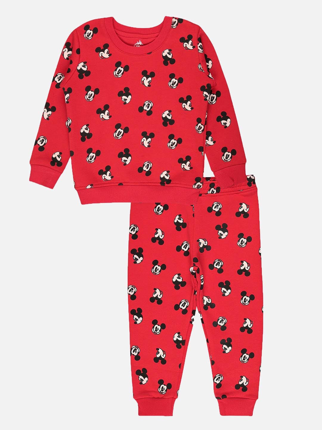 

Bodycare Kids Infants Boys Minnie Mouse Printed T-shirt with Pyjamas, Red