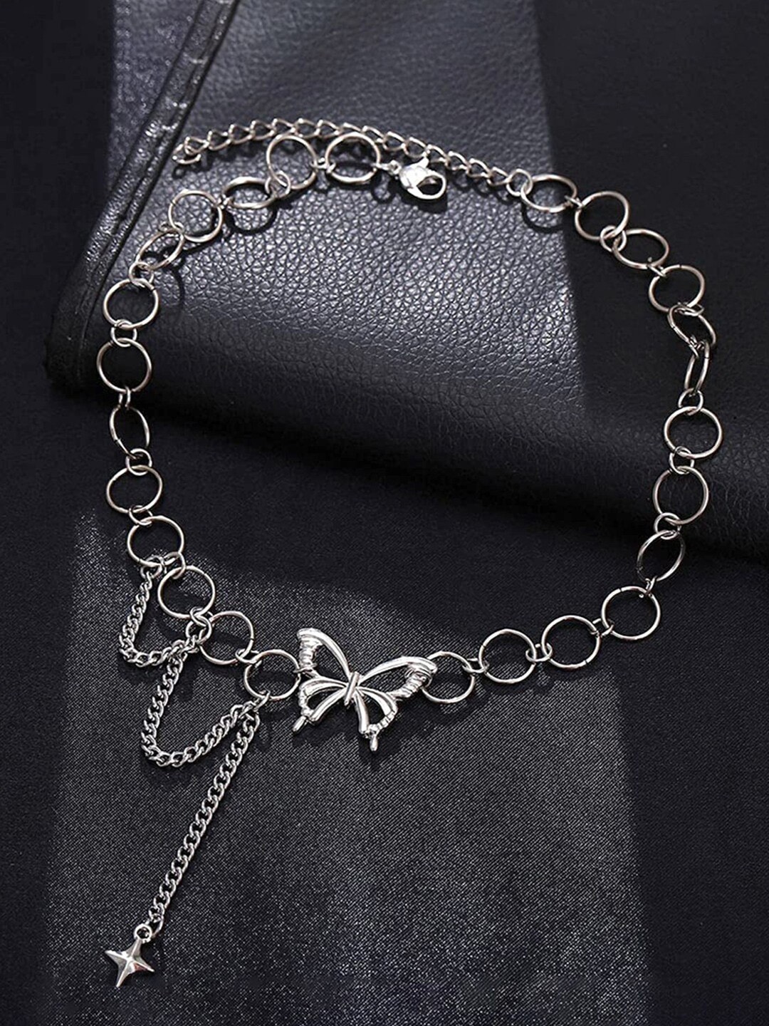 

Krelin Silver Plated Adjustable Choker Necklace