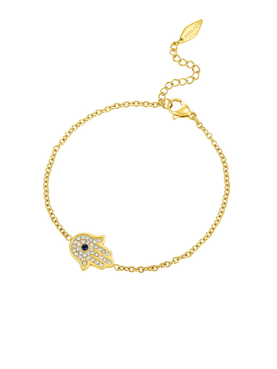 

Police Women Gold-Plated Stone Studded Link Bracelet