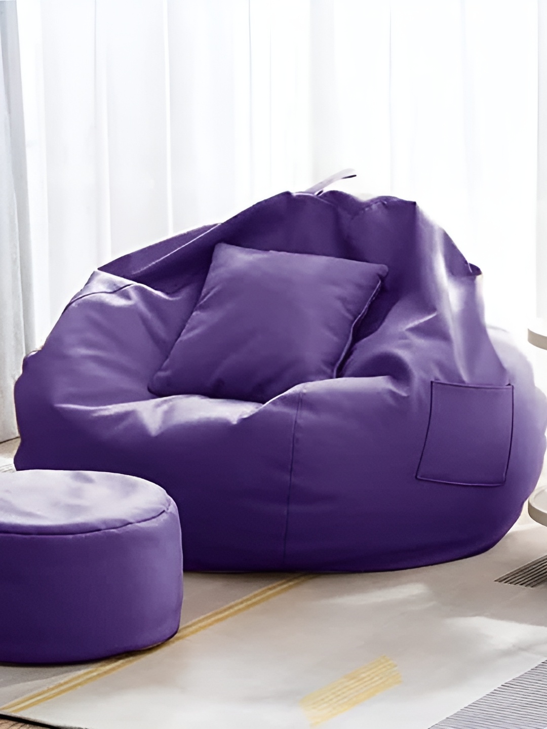 

Coaster Shine Purple 3XL Bean Bag Cover With Pillow Set