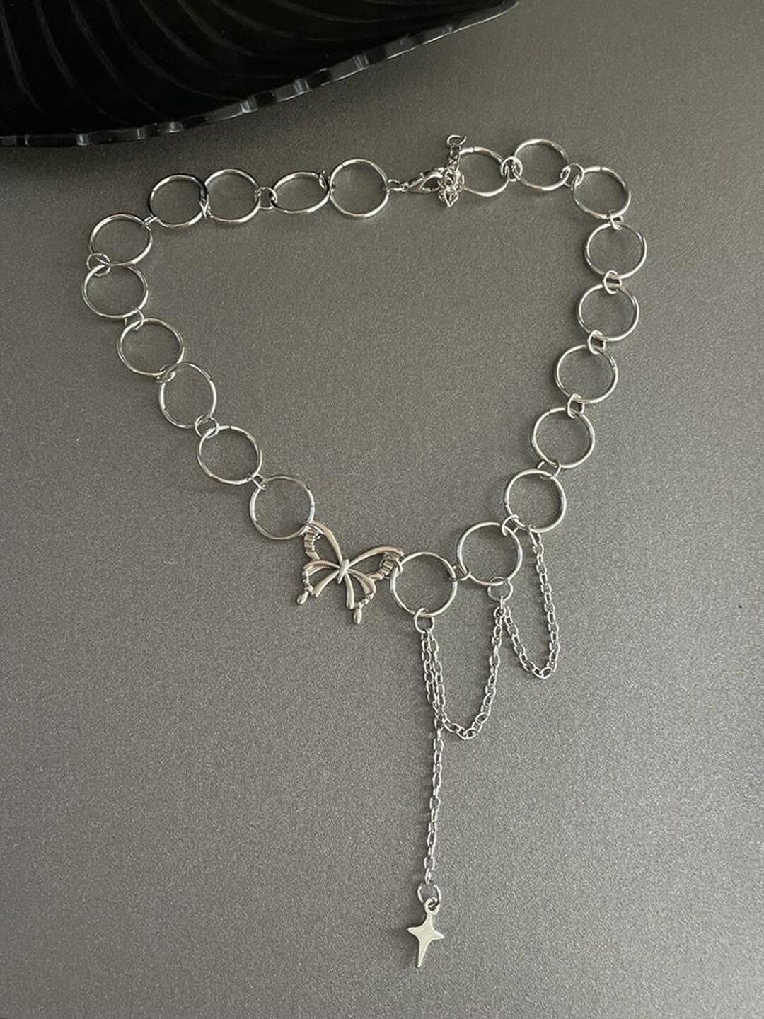 

FIMBUL Silver-Plated Choker Necklace