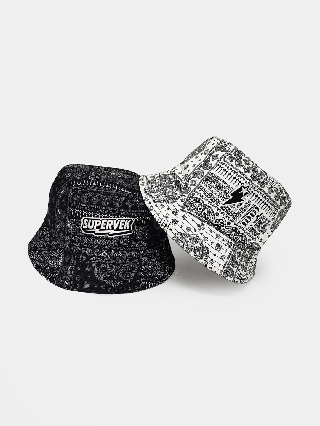 

SUPERVEK Bandana Reversible Bucket Hat, White