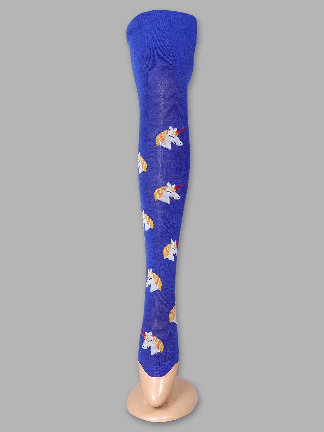 

Steele Girls Printed Pure Wool Stockings, Blue