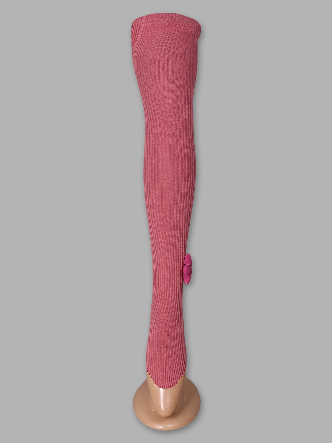 

Steele Girls Striped Pure Woollen Stockings, Pink