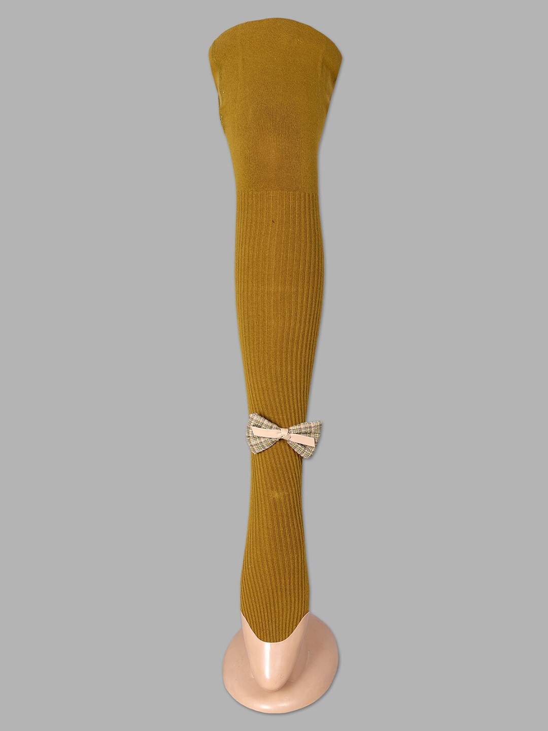 

Steele Girls Striped Pure Woollen Stockings, Brown
