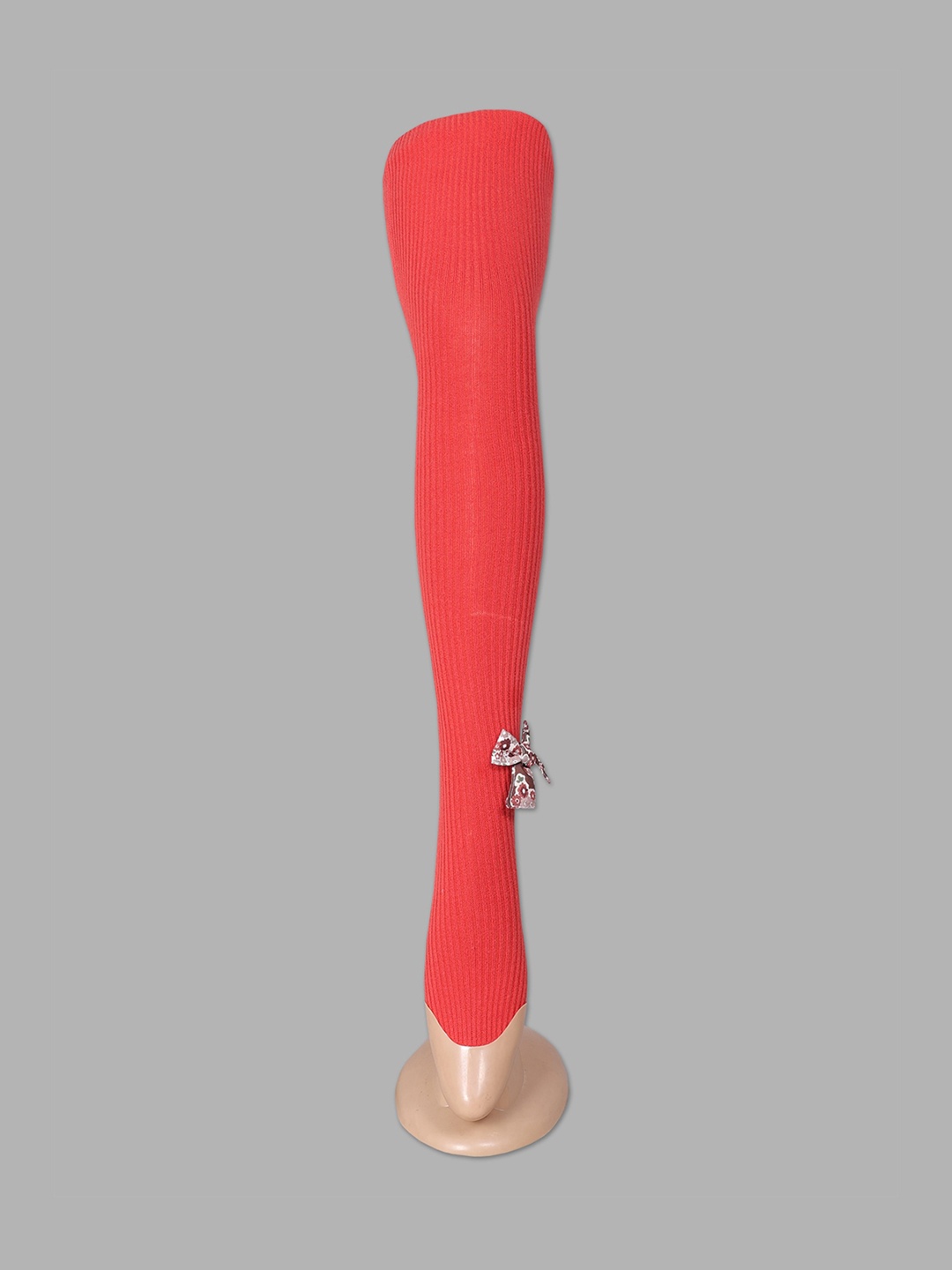

Steele Girls Striped Pure Woollen Stockings, Pink