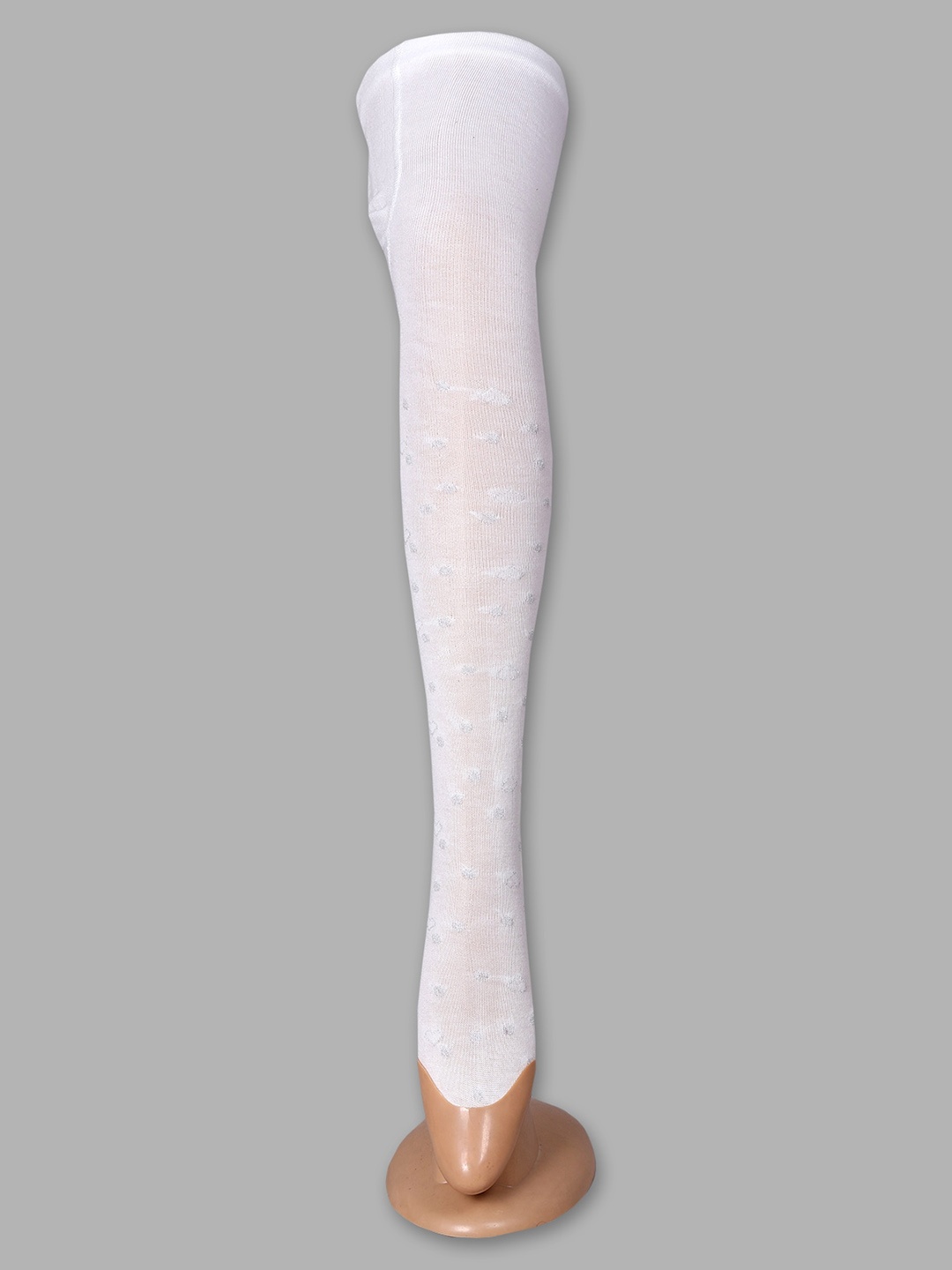 

Steele Girls Patterned Pure Wool Stockings, White