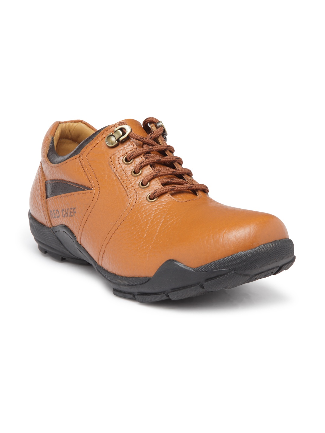 

Red Chief Men Tan Brown Leather Sneakers