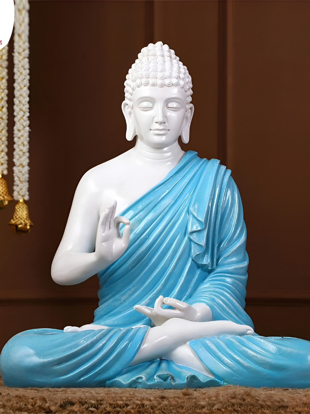 

GW CREATIONS Blue Buddha Idol Showpiece