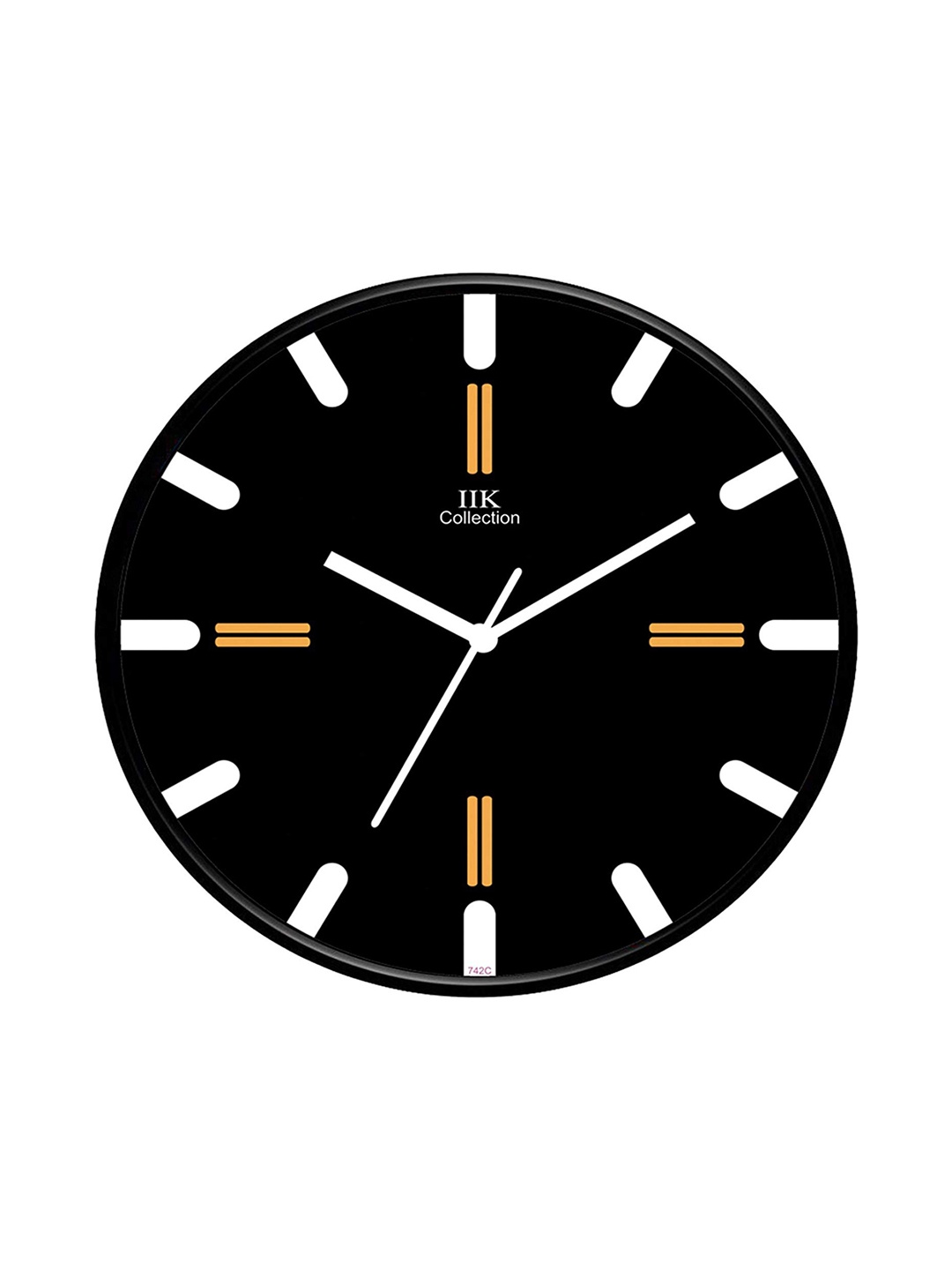 

IIK COLLECTION Black & White Analogue Round Contemporary Wall Clock