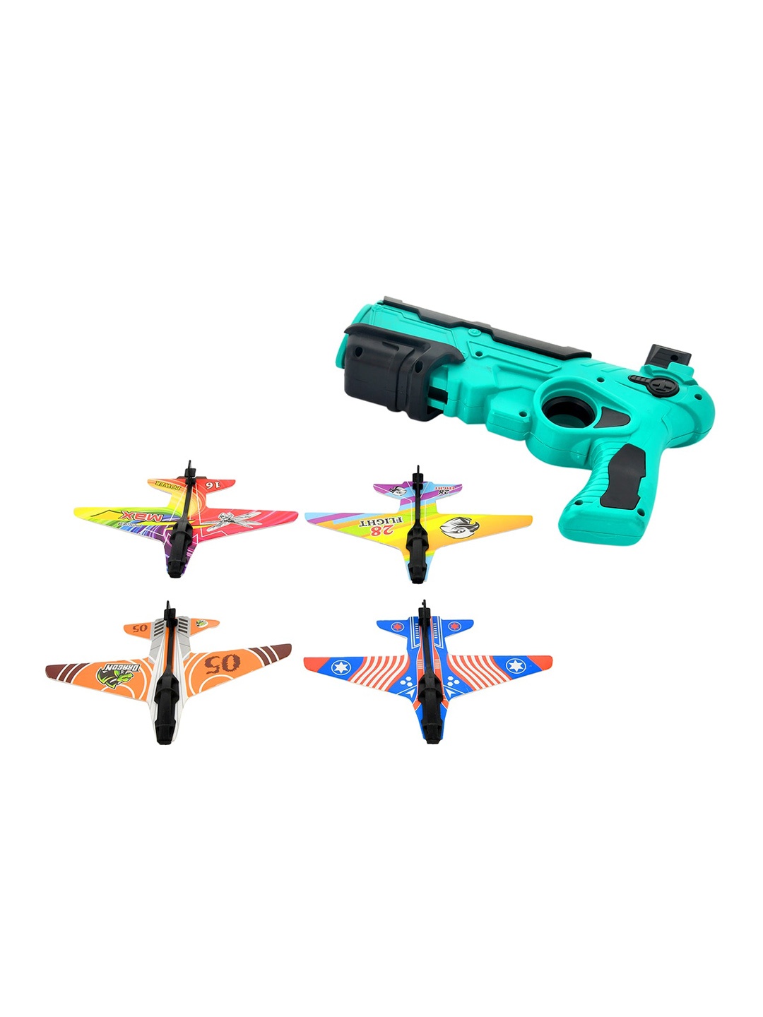 

Silvermerc Designs Kids Airplane Launcher Toy Catapult Plane Gun, Green
