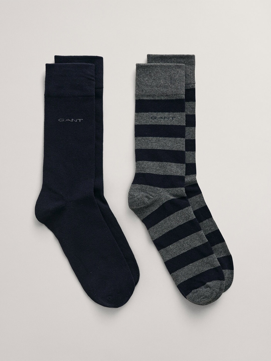 

GANT Men Pack Of 2 Calf-Length Socks, Charcoal