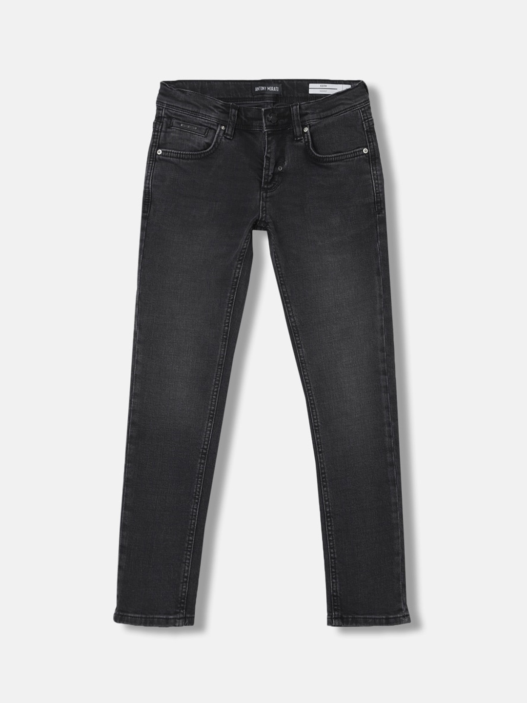 

Antony Morato Boys Clean Look Skinny Fit Stretchable Jeans, Black