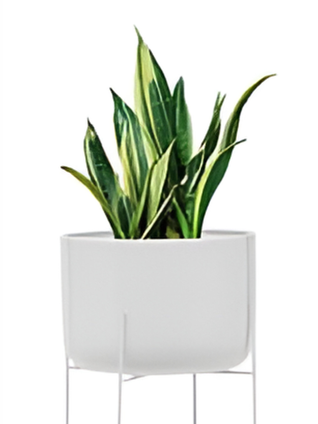 

OPAXA LIVING White Metal Planter with Stand