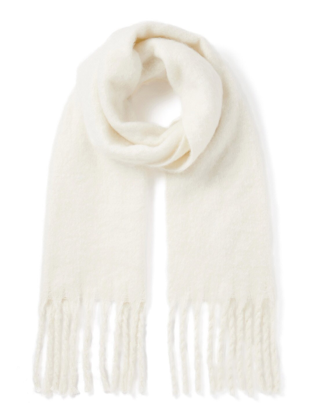 

Forever New Boucle Scarf, White