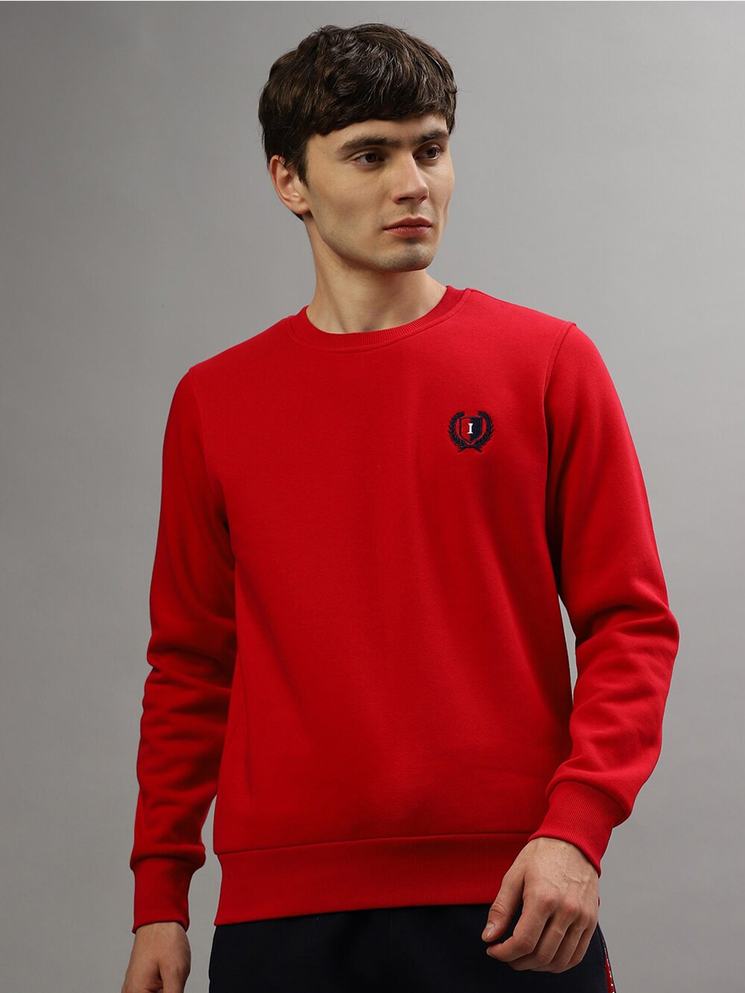 

Iconic Round Neck Sweatshirt, Red