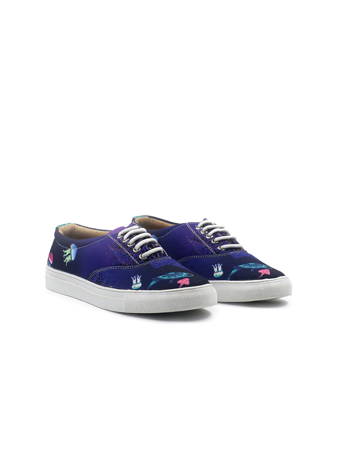 

KobSook Women Printed Lightweight Canvas Sneakers, Navy blue