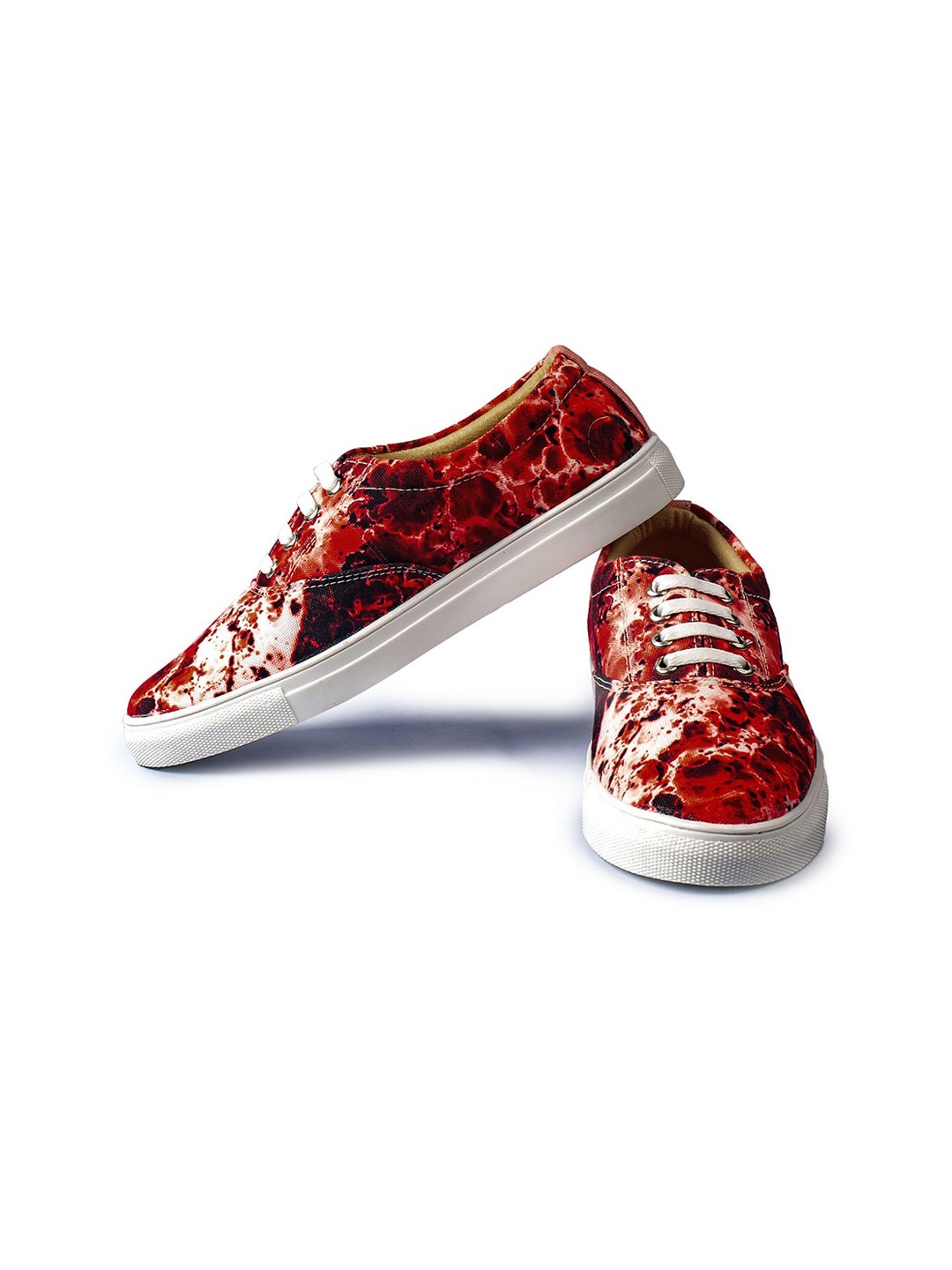 

KobSook Women Printed Lightweight Canvas Sneakers, Red
