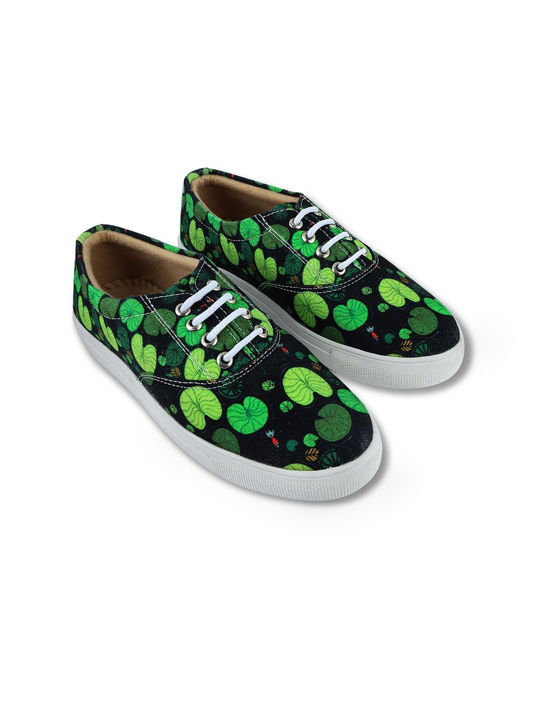 

KobSook Women Printed Lightweight Canvas Sneakers, Black