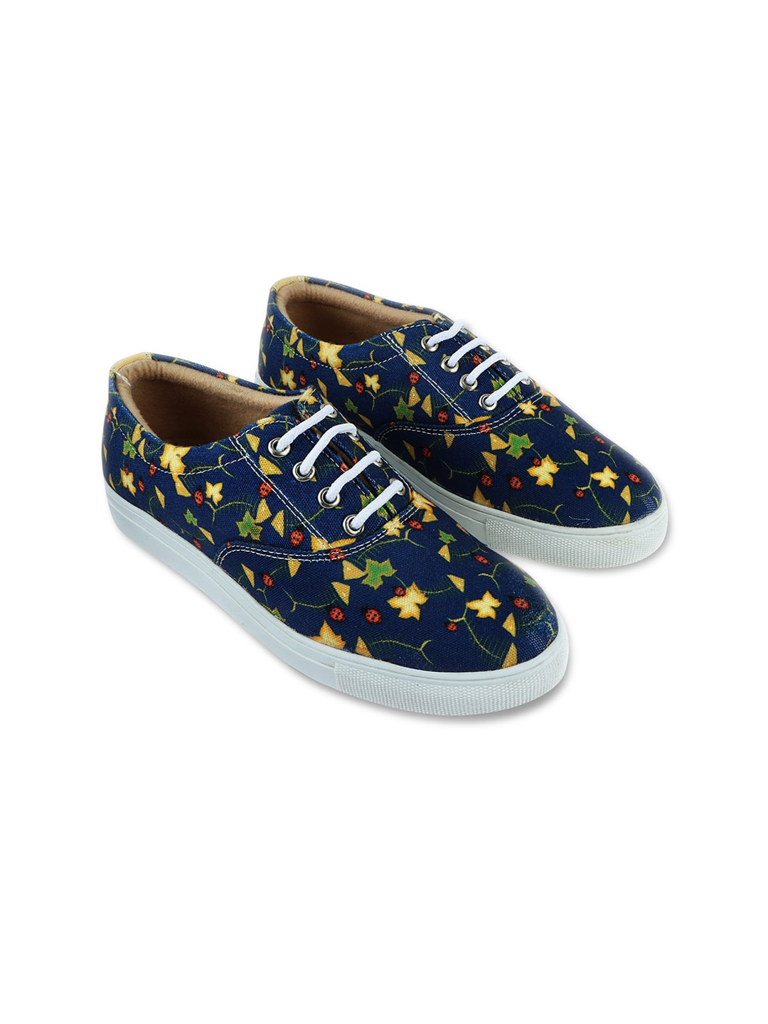 

KobSook Women Ladybug Printed Lightweight Canvas Sneakers, Navy blue