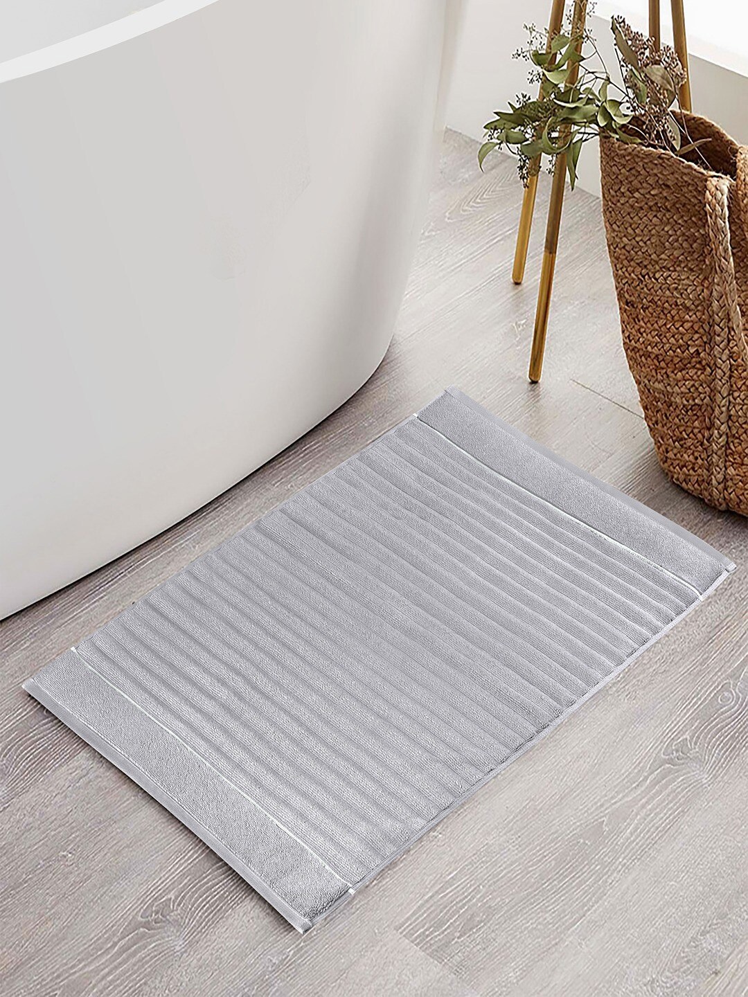 

Himeya Grey 1000 GSM Cotton Bath Rug